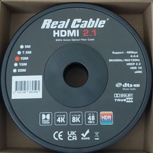 Оптичен HDMI кабел Real Cable HD-OPTIC-8K-10m.