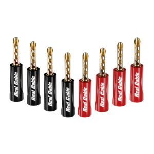 Real Cable BFA6020-2C/8P — Банан щекери с винтово затягане, 8 броя