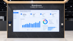 SONY Crystal LED S-Series видео стена 162" със стенен монтаж, пиксел стъпка 1.2мм