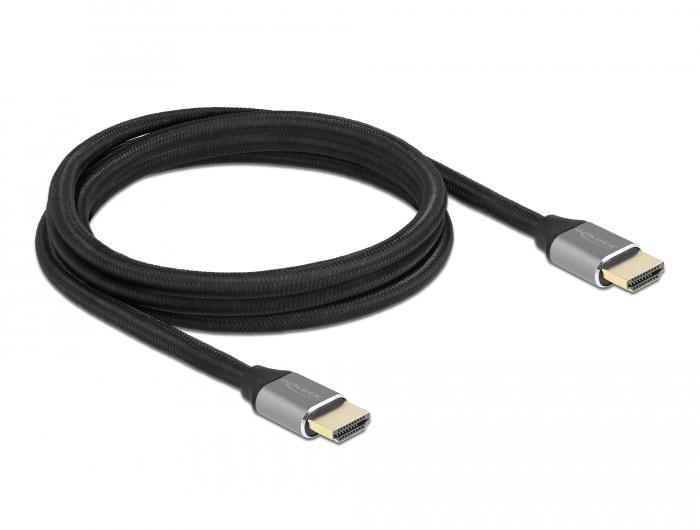 13F2BF51-2054-0A2F-FD01-43B7D5457A44 Кабел Delock Ultra High Speed HDMI 8K Сив