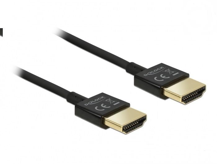 2E210B4E-8999-F152-3E83-C49410DDC054 Кабел Delock HDMI-A 0.5м Черен