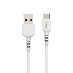 Кабел за зареждане HAMA "Eco", USB-A - USB-C, 1 м, 187281