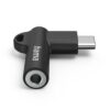 4B28494D-FCB9-BD6C-B0C8-7B2B9CF0FED6 HAMA Аудио Адаптер USB-C 3.5mm Жак, черен