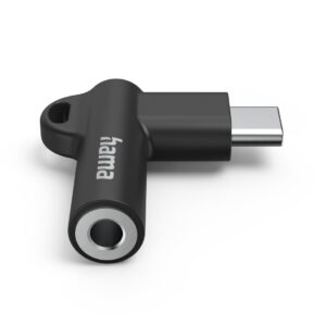 HAMA Аудио Адаптер USB-C 3.5mm Жак, черен