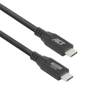 ACT Кабел USB-C - USB-C, 0.5 м / USB4, 20Gbps, 240W