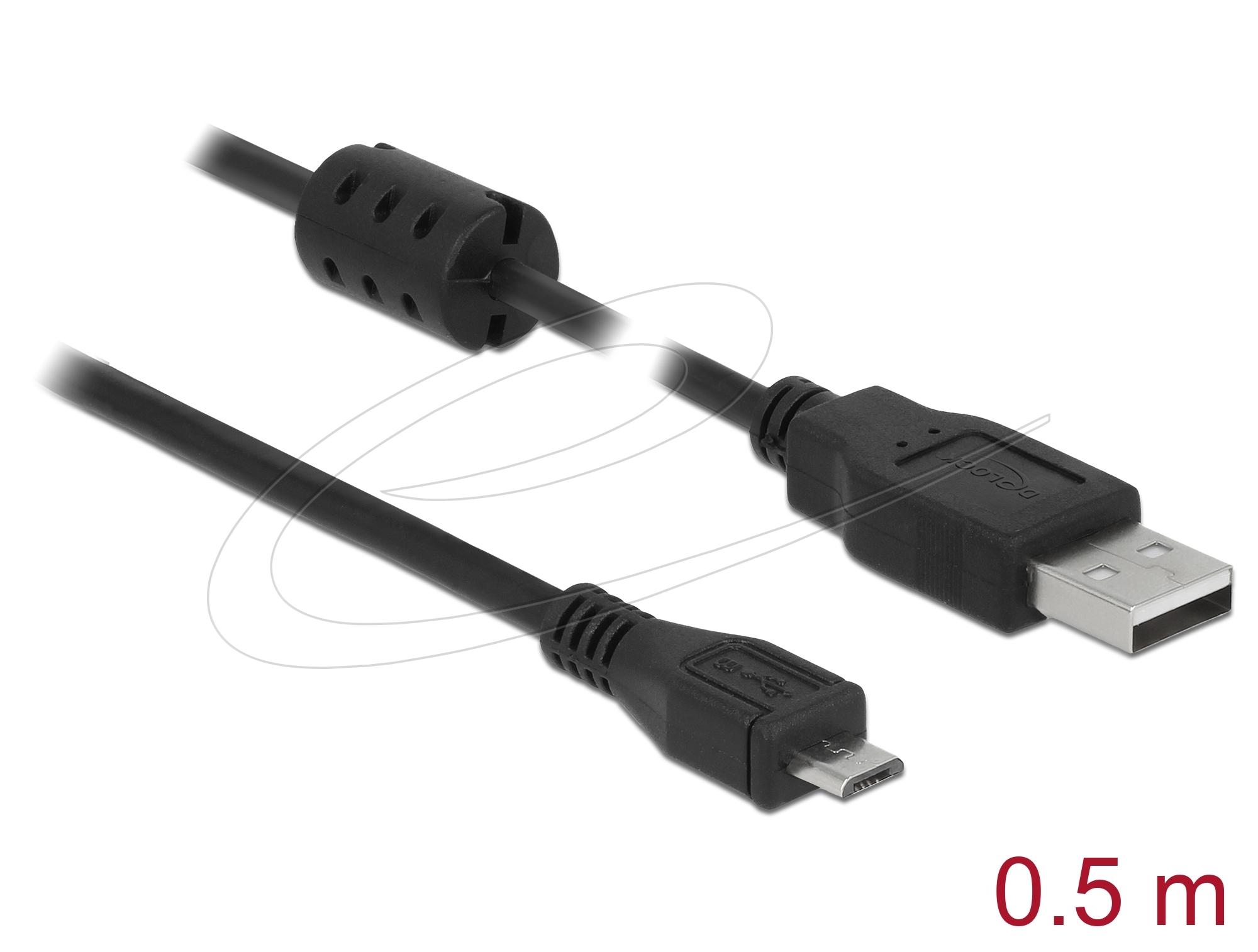 DeLock USB кабел Micro USB Type-A