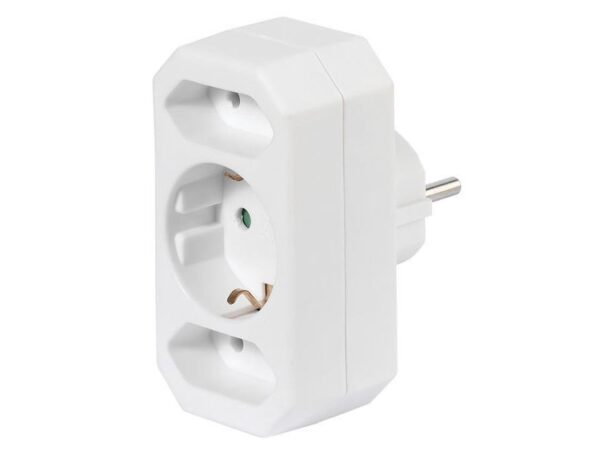 Vivanco 17462  Разклонител Щепсел шуко 3 гнезда:1 шук + 2 евро