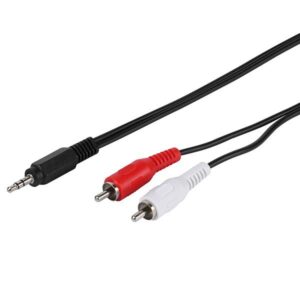 Vivanco 19720  Кабел 2 x RCA -1x3.5 мм 5 м