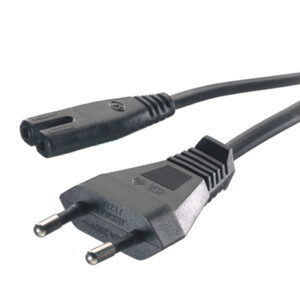 Vivanco 19833 Захранващ кабел Europlug, черен 1.25m