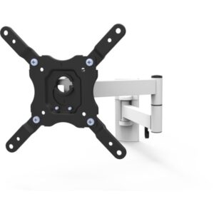 Vivanco 39501 Въртяща се TV стойка с две рамена за екрани до 43 инча, VESA 200, max 25kg, бяла