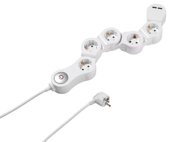 Vivanco 34430 Разклонител с 5 гнезда шуко с ключ