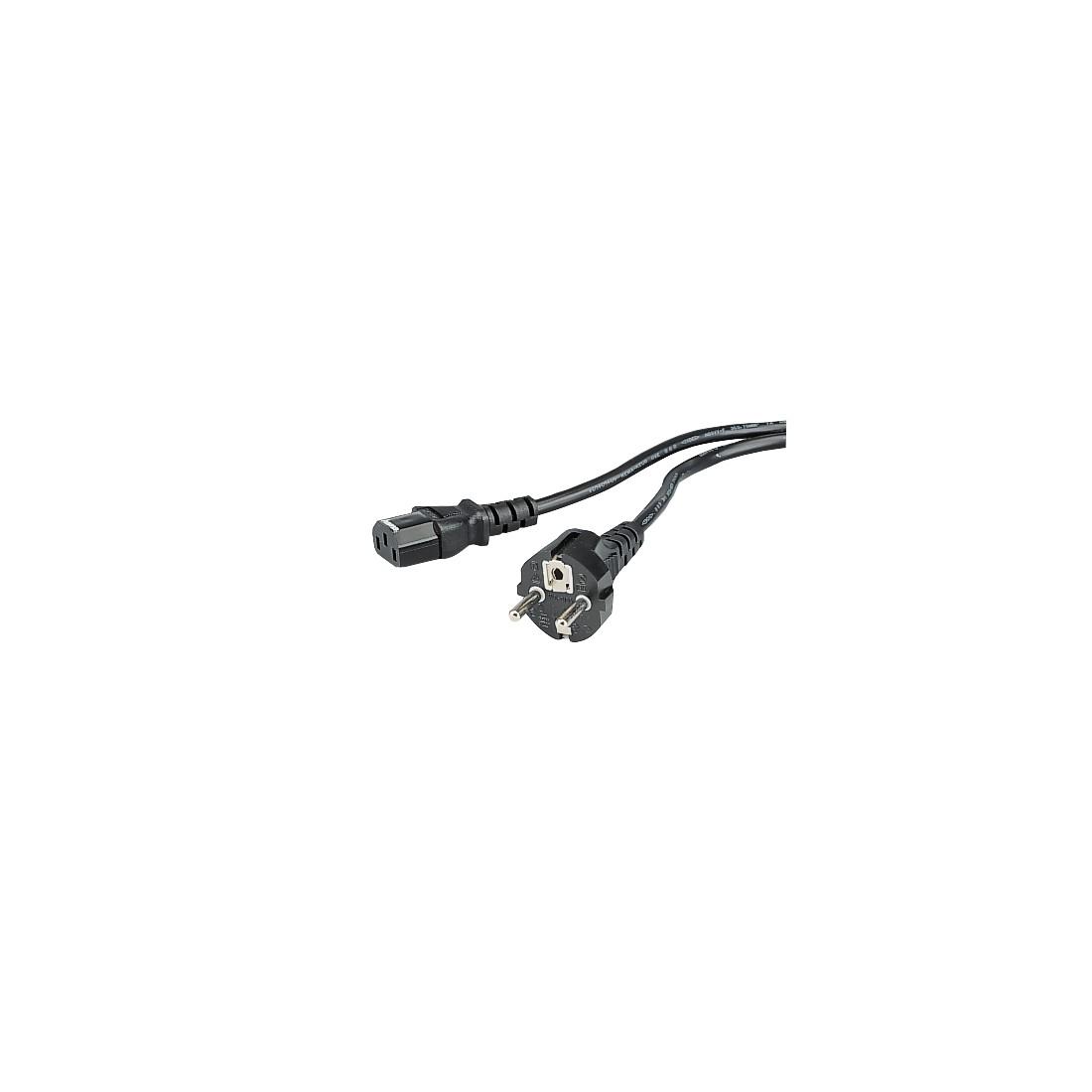 EA4BE441-972C-7A43-5AA1-F65B4922EE17 Захранващ кабел за компютър HAMA Шуко C13 1.5м черен