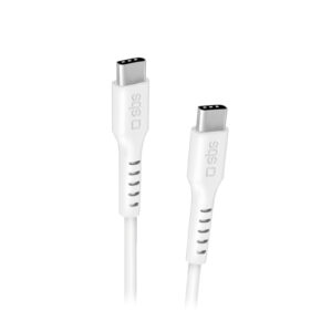 Kабел SBS 34679 USB-C-C 2.0, 2 m, бял