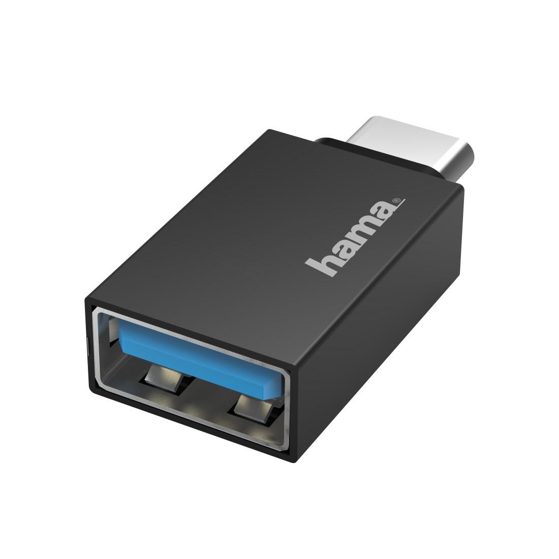 C35B9241-FD80-143A-101B-8451E43286DC Адаптер HAMA OTG USB-C USB-A Черен