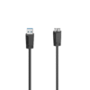 1CC48DD3-93CE-AA82-BA47-36EF6C0685BF Кабел HAMA USB 3.0 USB-A Micro-B Черен