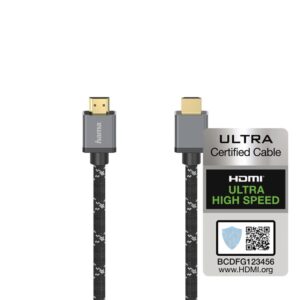 Кабел HAMA Ultra HD HDMI 8K Метал 1м