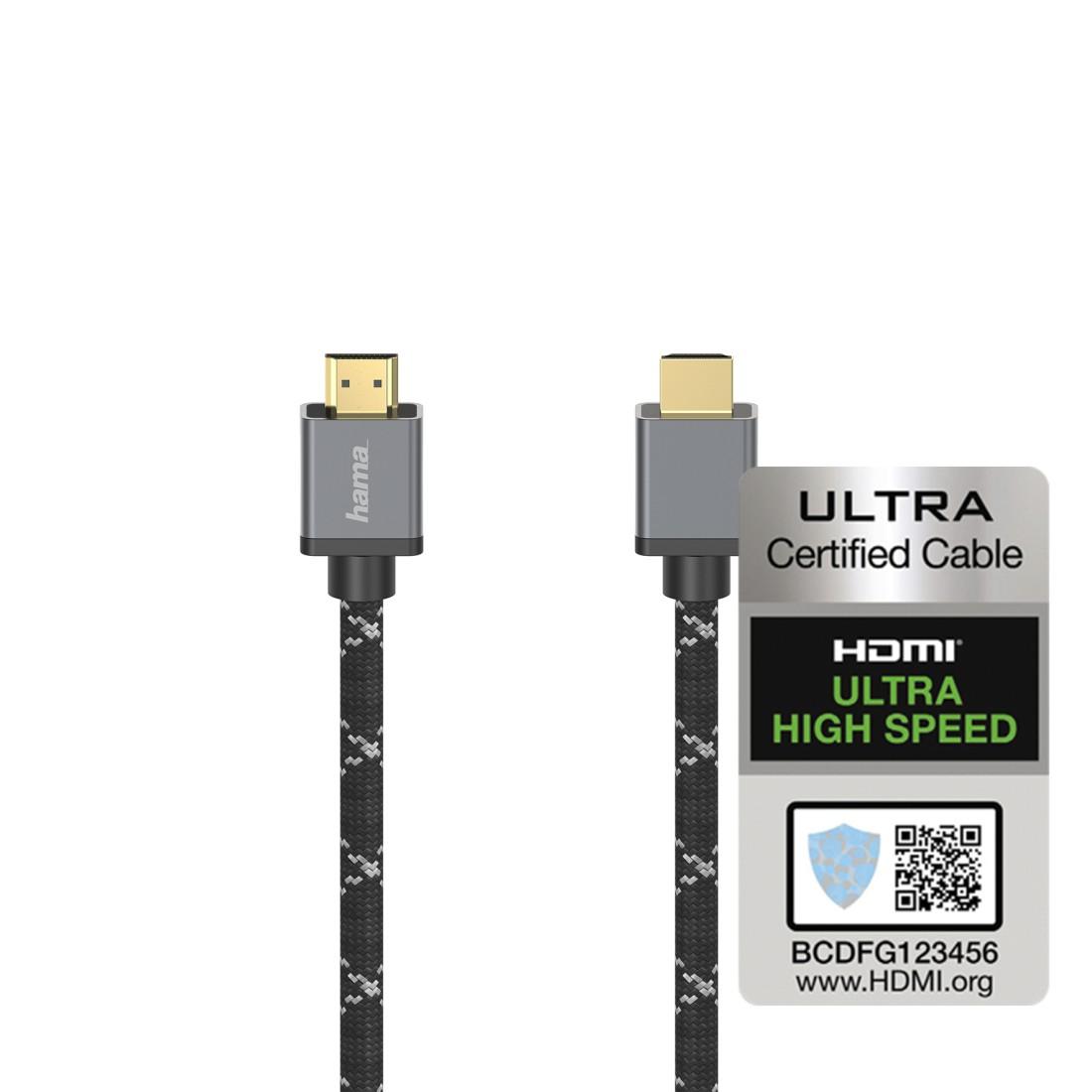 Кабел HAMA Ultra HD HDMI 8K Метал 1м